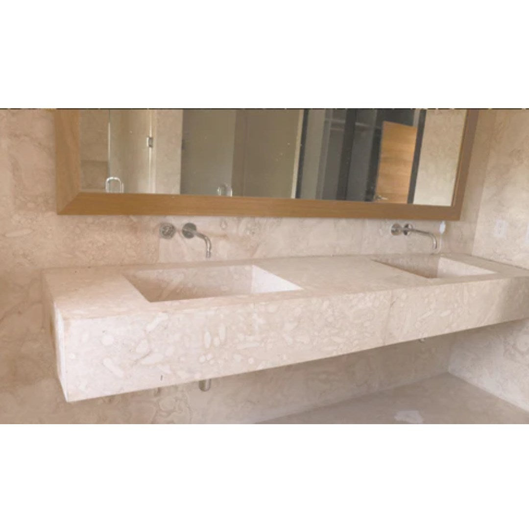 CORAL GEM Honed-Filled Slab