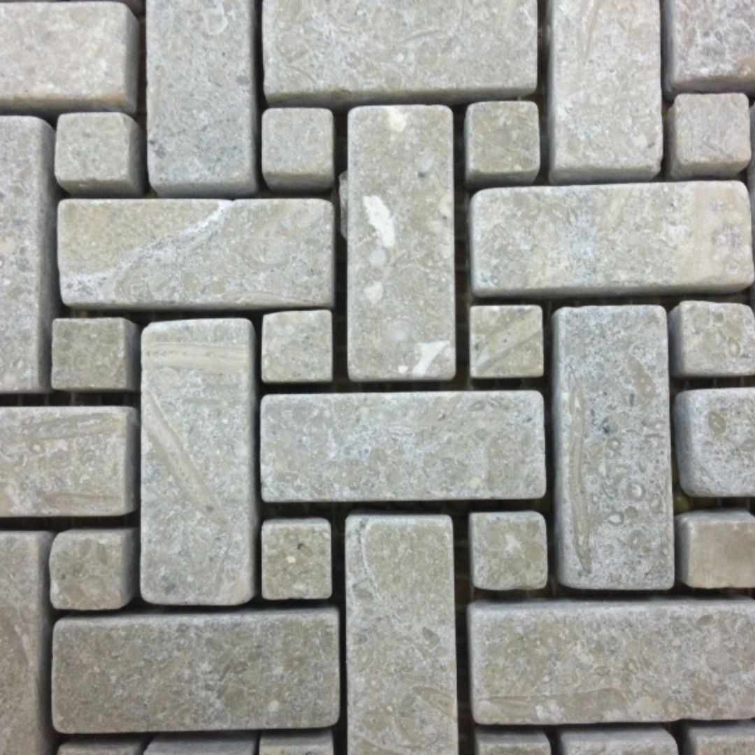 Seagrass Limestone mosaic Hawaii Stone Imports