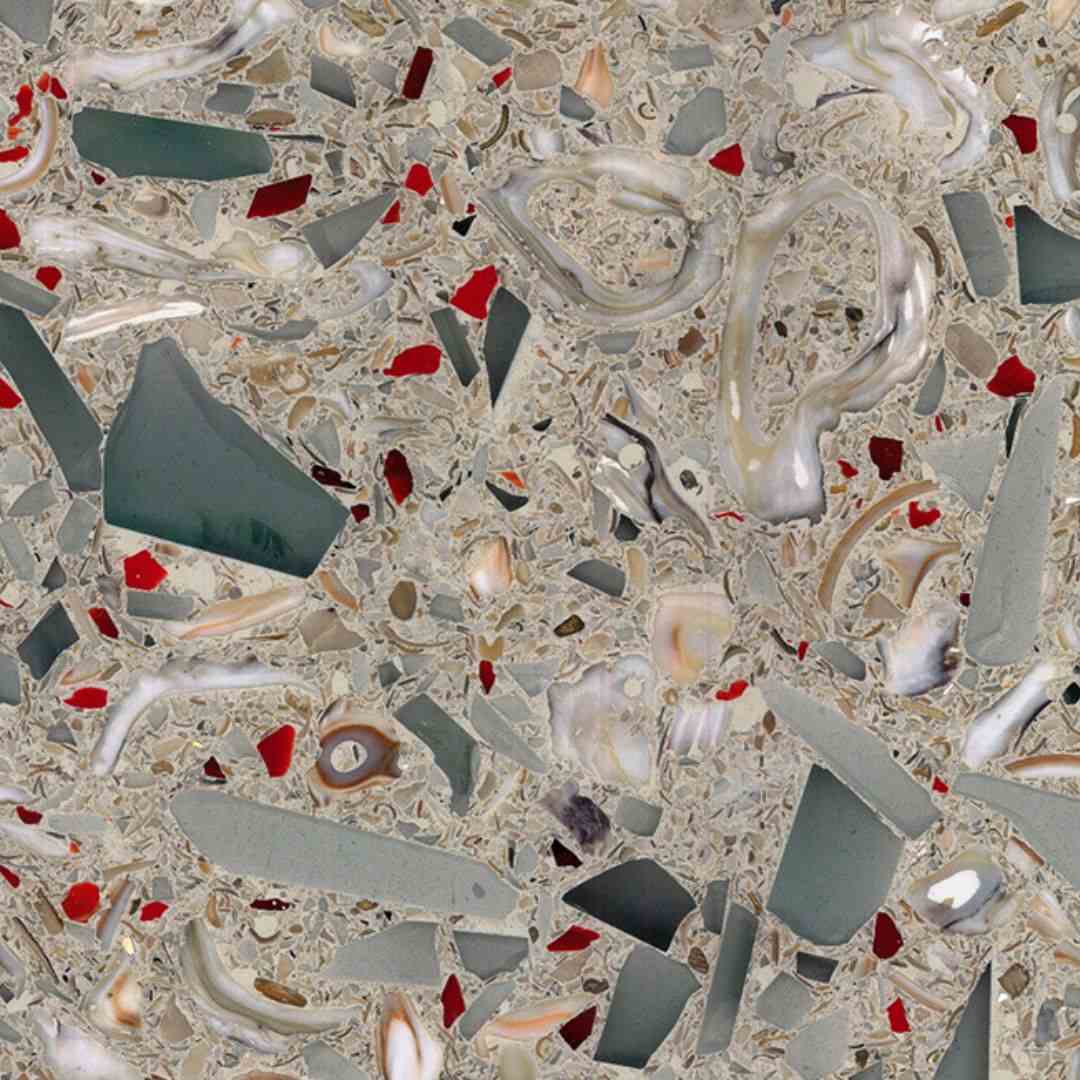Savannah Red Eco Quartz Slab Hawaii Stone Imports