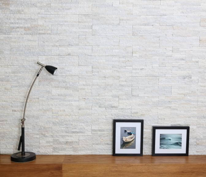 Budi Creme Marble Mini Split Panel Wall Veneer Hawaii Stone Imports