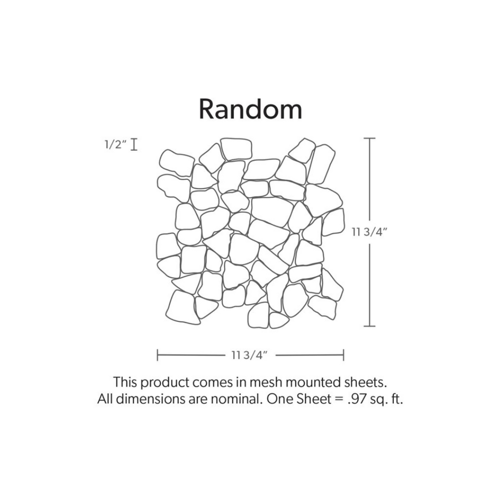 WHITE MARBLE, RANDOM TILE - Hawaii Stone