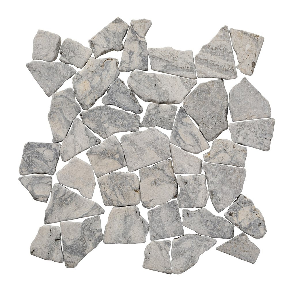 SWIRL GREY MARBLE, RANDOM TILE - Hawaii Stone