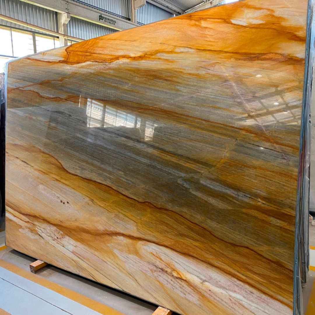 Golden Trip Quartzite Slab Hawaii Stone Imports