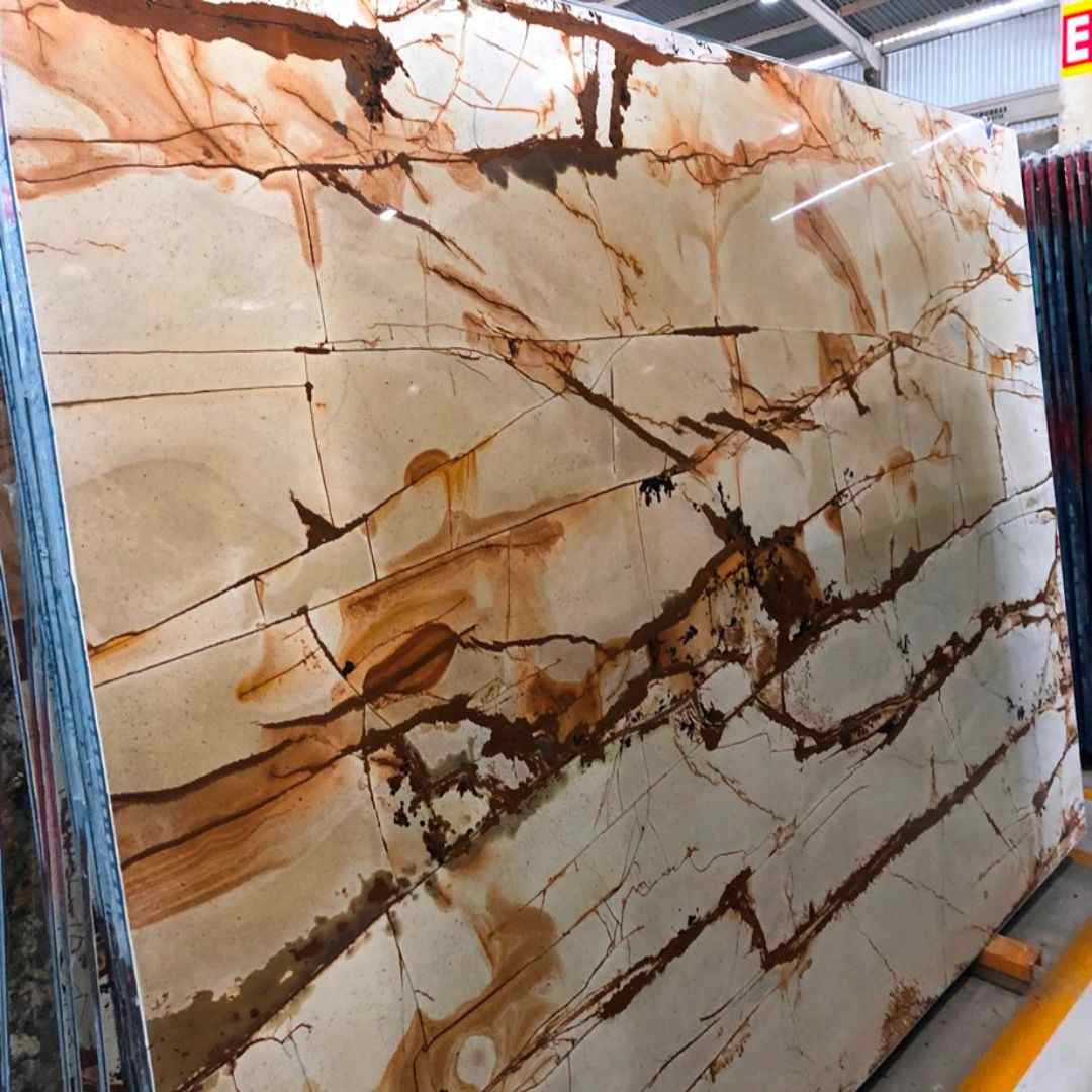 Roma Vida Quartzite Slab Hawaii Stone Imports