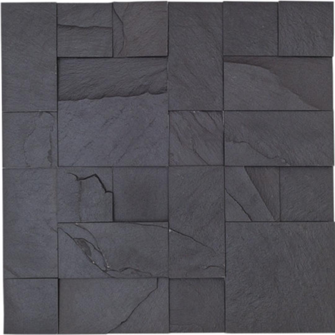 cladding-slate-absolute-black-mix-rectangle-II-0803-hawaii-stone-imports